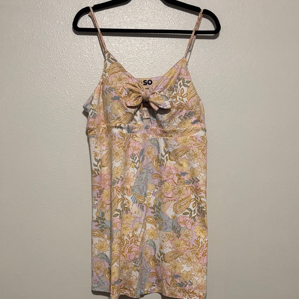 SO Pastel Floral Camisole with Bow